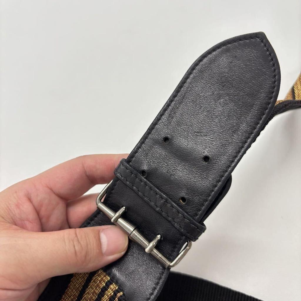 Used GIANNI VERSACE Gianni Versace Gold Line Combination Belt Made In Italy Size Total Length 168.5cm Width 3.7cm 807-0005