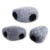 Eco-friendly Fish Eluding House Ceramic Fish Rock House Shrimp Adornment Hiding Tank Cave  Aquarium
