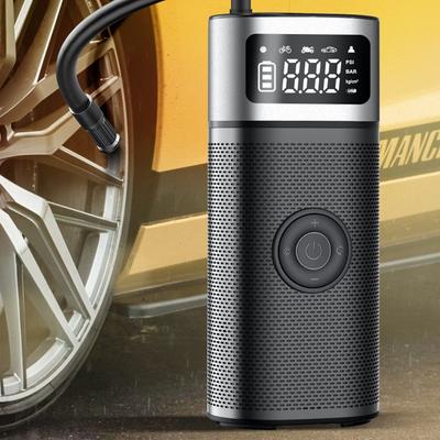 Wireless Smart Pump Rechargeable Car Air Inflator Pump with LED Lamp for Car Motorcycle Bicycle Tyre Ball Wireless Mini Auto 150PSI Tire Pump