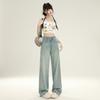 Women's High Waist Wide Leg Jeans Loose Fit Tencel Denim Pants Casual Long Trousers For Summer