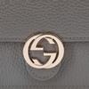 Gucci Double G Series Double G Logo Snap Closure Leather Woc Chain Bag Women Shoulder Bag Gray 510314-CAO0G-1226