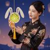 Woven Woven Rabbit Light LED Glow Cartoon Animal Lamp DIY Bamboo Lantern  Moon Festival