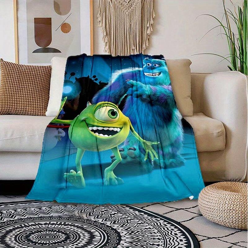 1pc Monsters University Printing Blanket Soft, All Season Throw for Living Room, Bedroom,Personalized Gift with Adorable Cartoon Design