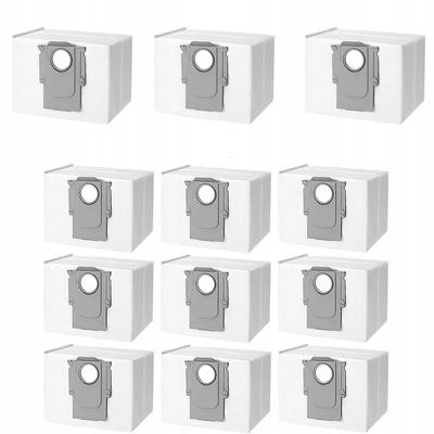 Rosfix Worki Filtrujące Do Odkurzacza – Kompatybilne Z Xiaomi Roborock S7/S8/Q5/Q7/Q8 | 1,8L | 4-warstwowe | Zestaw 12 Sztuk