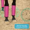 4Pcs Summer Horse Fly Boots Breathable Reduce Stomping Flies Bites Horse Mesh Leg Wrap Adjustable Horse Leg Leggings Guard Protective Cover Horse