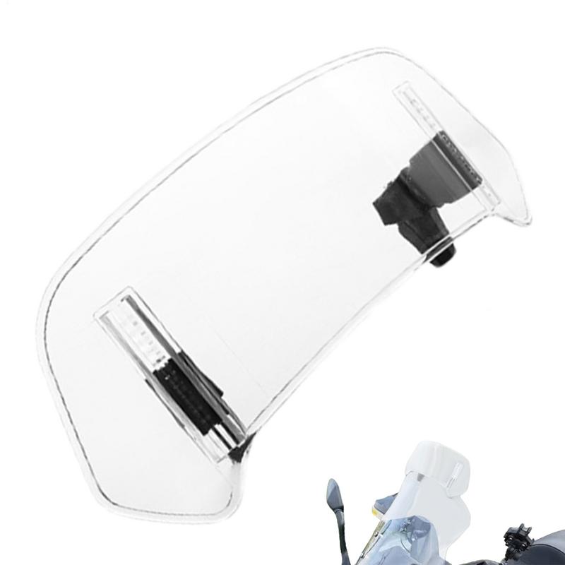 Universal Acrylic Motorcycle Windshield Extension Adjustable Spoiler Clamp-On Windscreen Deflector For Motorcycle Dirt Bikes