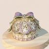 Desktop Design Enamel Color Crown Light Luxury Ring Holder Creative Gift Box  Wedding Proposal