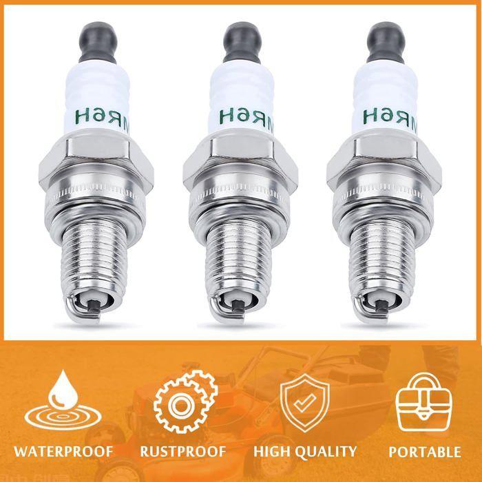Bougie d'allumage - AIMOONSA - CMR6H - Compatible Stihl FS90/100/110/130 - Remplace 3365 - Pack de 3
