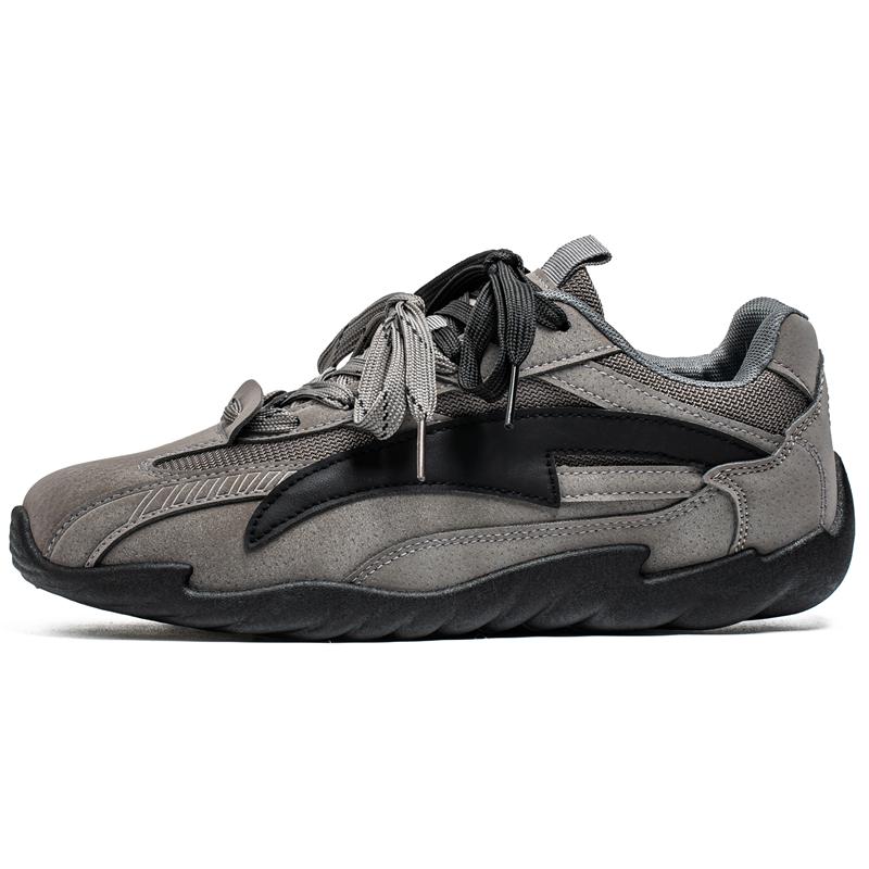 

Men s Casual Sneakers One-Piece Lazy Shoes Versatile Student Trendy Shoes for All Seasons Slip-On Breathable Outdoor Sports 39 сірий колір