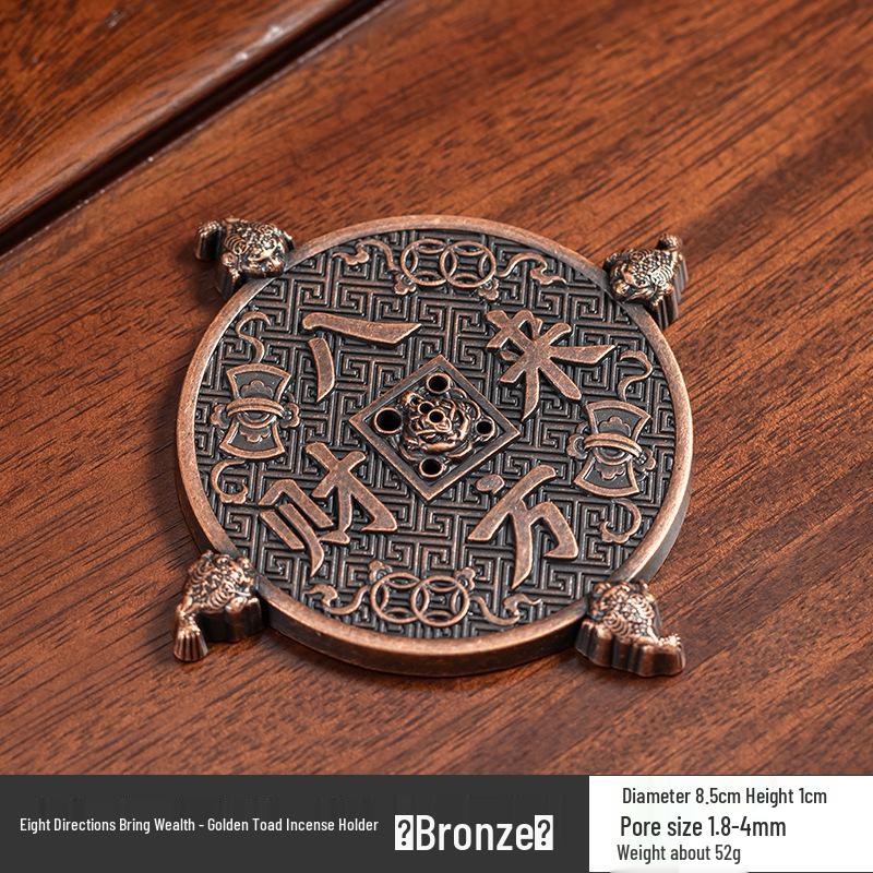 Fisherman Fishing Line Incense Holder: Indoor Tea Ceremony Ornament, Alloy Incense Burner Base.