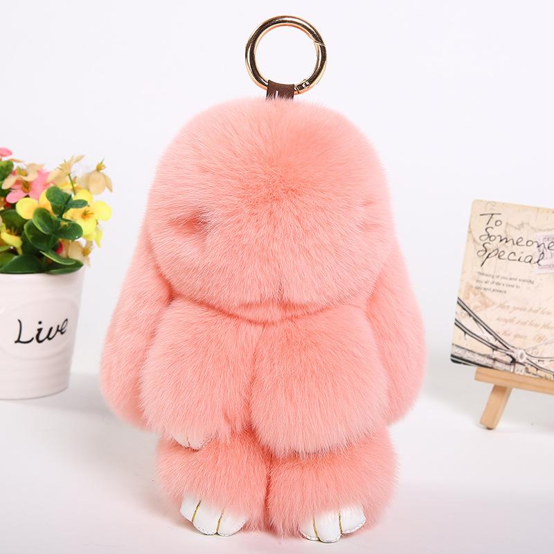 Rabbit Pendant Imitation Rex Rabbit Hair Cute Plush Doll Rabbit, Dead Rabbit Keychain Bag Pendant Car