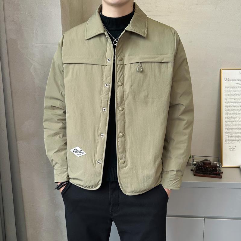 Men s Trendy 2025 Lightweight Winter Down Jacket, Hot-Selling Short Lapel Style 2XL