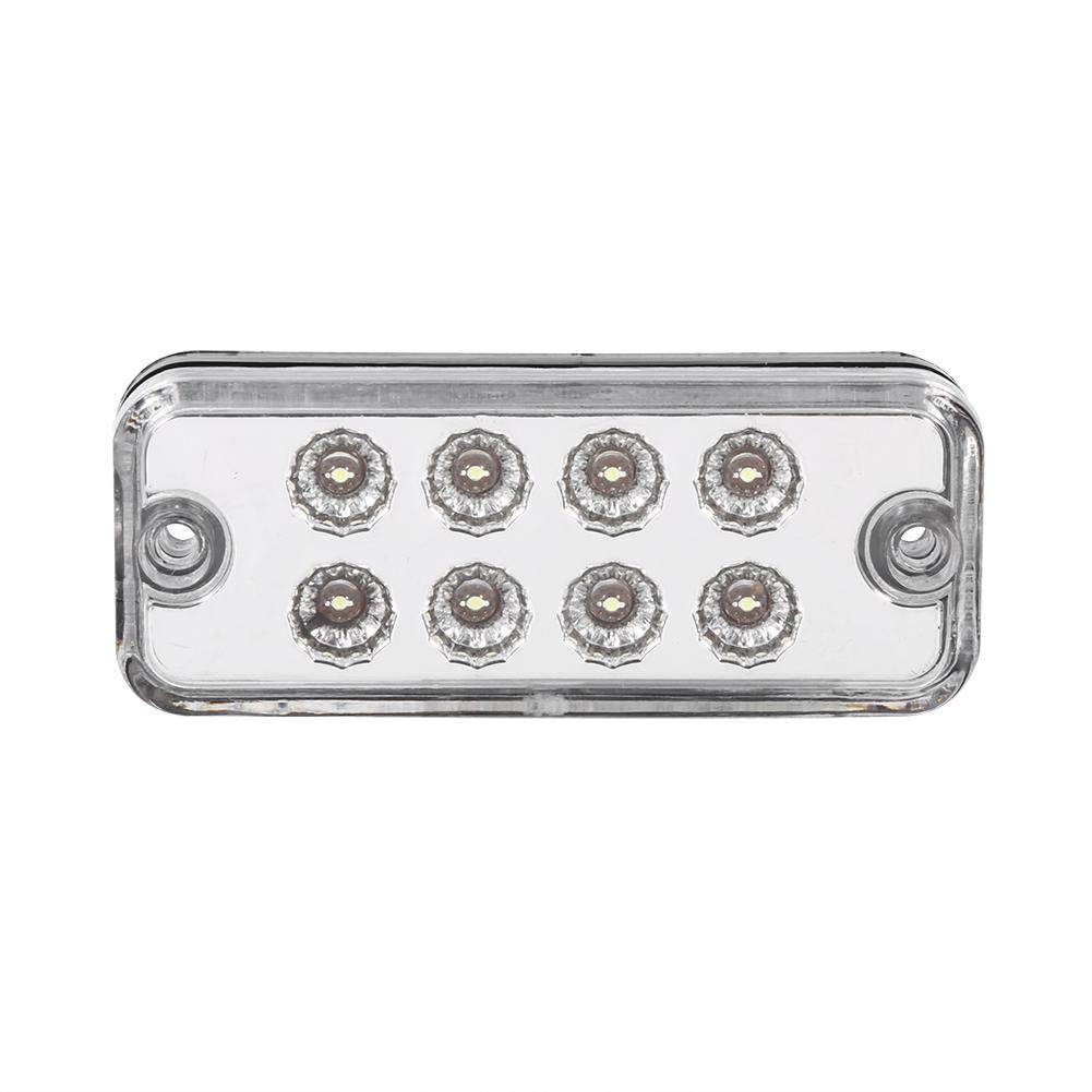 

6 шт. 8 светодиодных габаритных фонарей, боковых указателей поворота, ламп-индикаторов, для грузовиков, прицепов, белые White белый