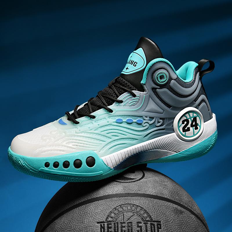 Zapatillas de baloncesto para jóvenes, zapatos personalizados de moda, caña media y alta, protección para los pies, resistentes al desgaste, antideslizantes, con cordones, ligeras, amortiguadoras, para hombre