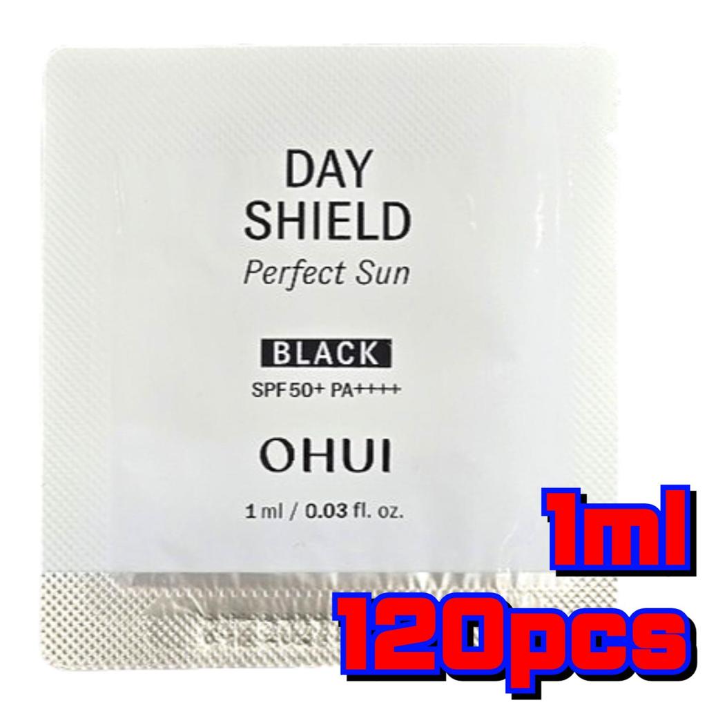 Ohui Day Shield Perfect Sun Black 1ml × 60szt. | Wysoka Ochrona Koreański Krem Przeciwsłoneczny Zestaw Próbek SPF50+ PA++++