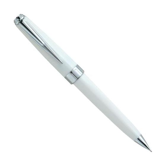Sailor Regulus Mechanical Pencil, 0.5mm, White, 21-0350-510. A new brand with enhanced decoration, focusing on detailed finishing as a fashion tool.