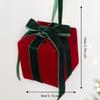 Bow Christmas Tree Decoration Velvet Gift Box Pendant Scene Setup Desktop Ornaments  Gift