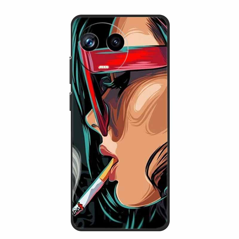 For Realme 11 11X 5G RMX3780 Case TPU Animals Soft Silicone Bumper Back Cover Phone Cases for Realme11X RMX3785 Wolf Cool Fundas
