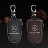 Leather Key Wallet Car Key Bag Multi Function Key Case for Mercedes Benz A B C E S Class CLA CLS SLK GLA GLC GLB GLK AMG W204 W2