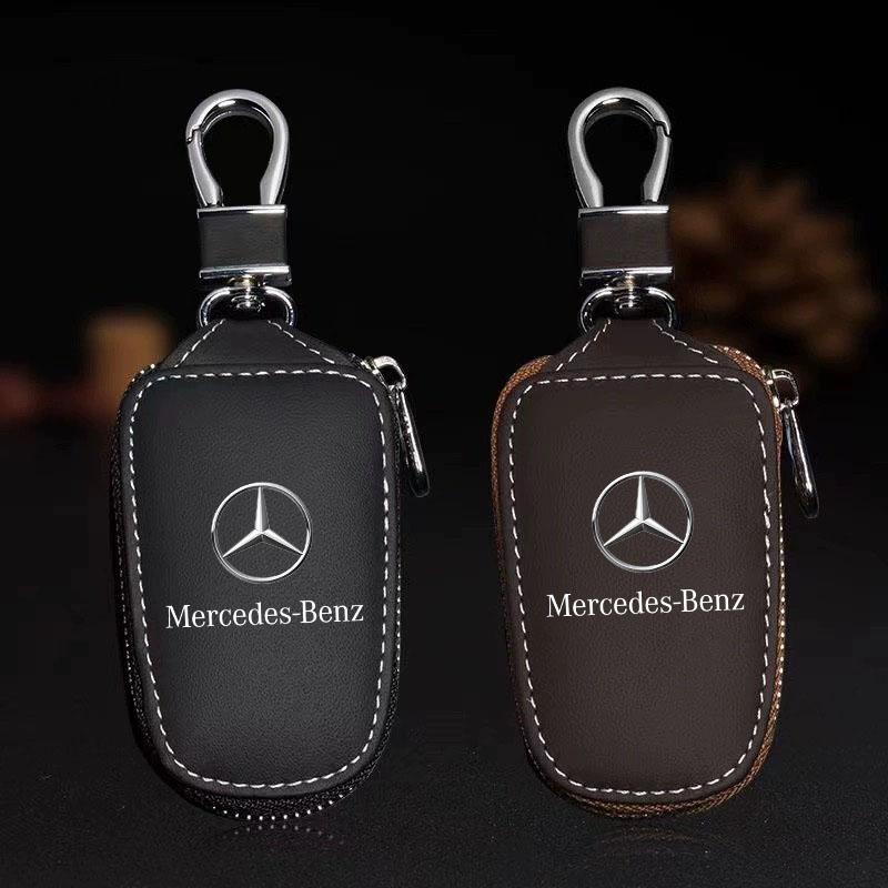 Leather Key Wallet Car Key Bag Multi Function Key Case for Mercedes Benz A B C E S Class CLA CLS SLK GLA GLC GLB GLK AMG W204 W2