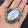 Colgante de piedra lunar arco iris colgante de piedra preciosa de alta calidad colgante de plata de ley 925 colgante vintage hecho a mano colgante de piedra lunar regalo de joyería para ella