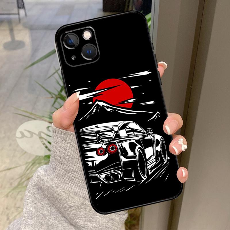 Japan JDM Sports Cars Male Men Case For iPhone 17 Pro Max 16 15 13 12 11 14 Pro Max Plus 13 12 Mini 16e 17 Air Back Cover
