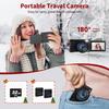 4K Digital Camera for Photography Autofocus, 48MP Vlogging Camera with Flash Anti-Shake, 3'' 180° Flip Screen Compact Travel Camera 16X Zoom Camera
