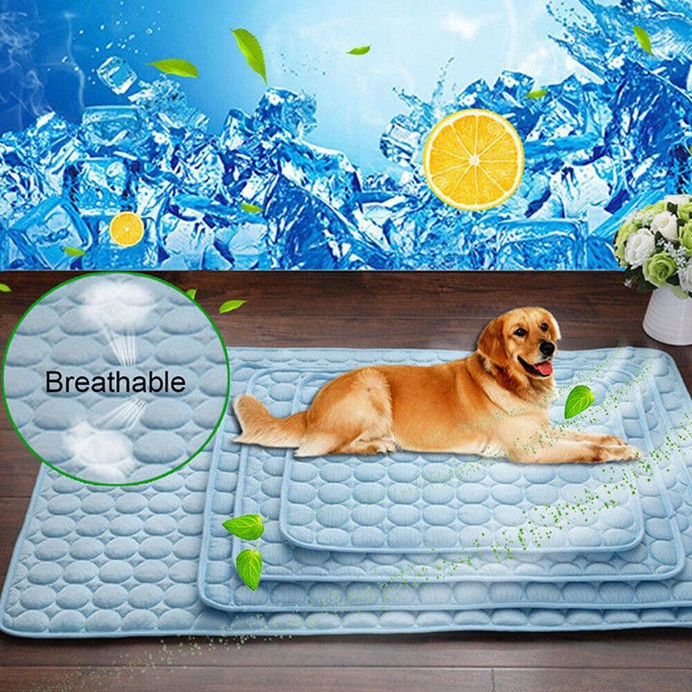 Luxurious And Soft Dog Cooling Mat Non-toxic Pet Cushion For Summer Comfort