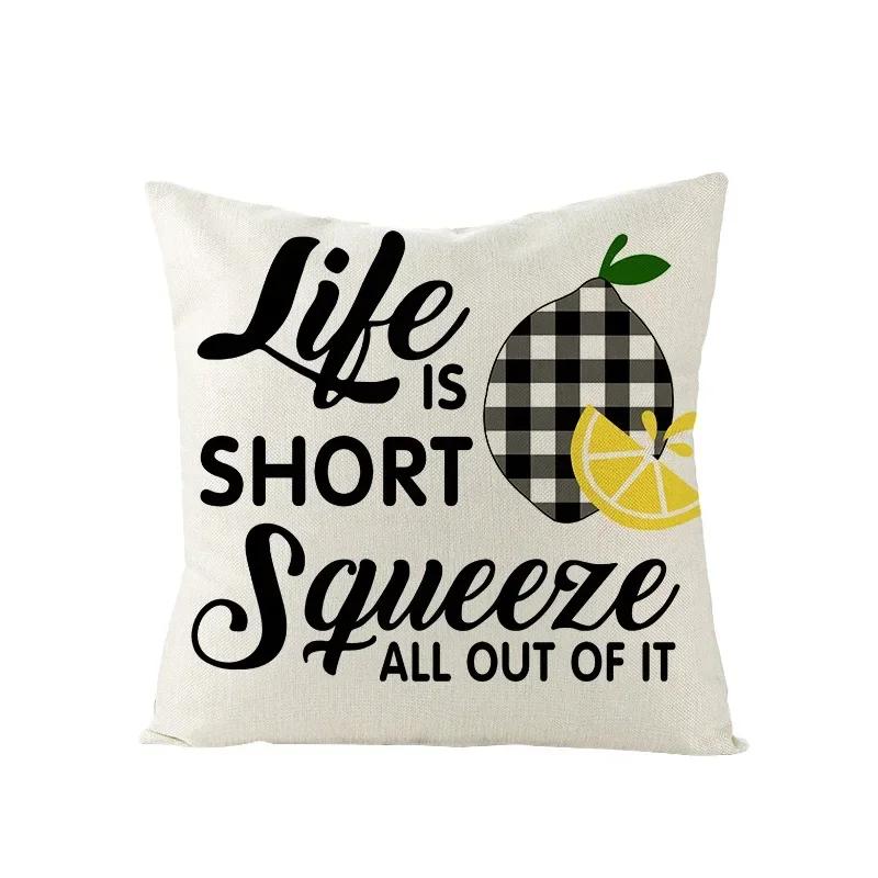 Summer Nordic Sunflower Print Pillow Case Home Decor for Sofa Pillow Cover / Cushion Covers Drop Shipping Hogar
