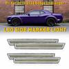 Für 2015-22 Dodge Challenger Klarglas Weiß Front LED Rückseite Seitenmarkierungsleuchten