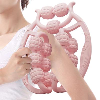 Beinmassage-Roller Multifunktionaler Ring 15 Rollen Yoga Fitnessgerät Dreidimensionaler Ring-Massagegerät Beinmassagegerät Sportmassage-Roller Bein Wade