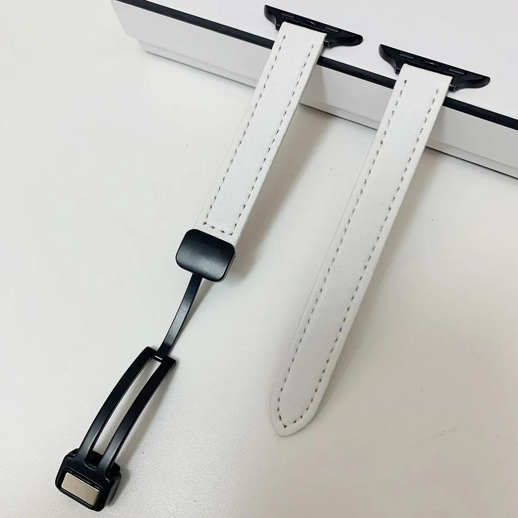 New Band For Apple Watch 46 44 40 45 41 49 42 38mm Magnetic Buckle Soft Strap For Ultra Series 10 9 8 SE 7 6 5 4 3 Watchband