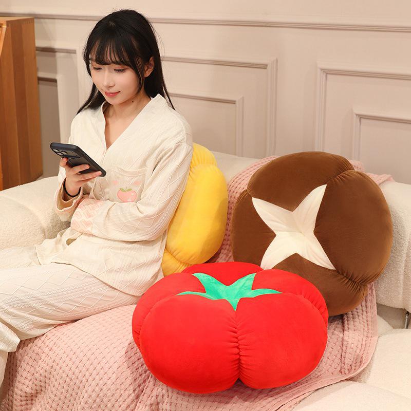 Creative Mushroom Tomato Throw Pillow: Living Room Sofa Cushion & Decor Gift