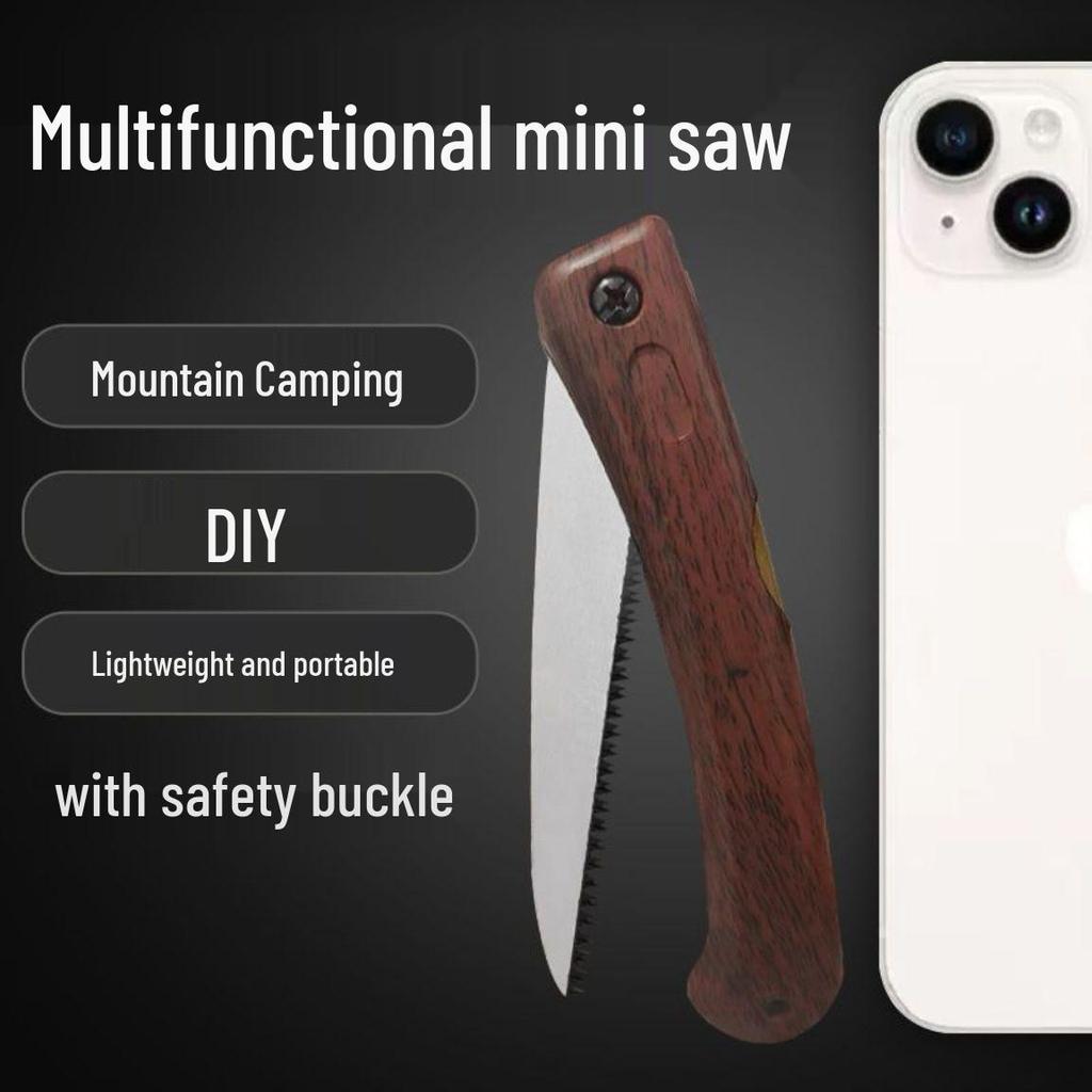 Mini Folding Hand Saw with Fine Teeth for Woodworking, Bonsai, and Outdoor Use