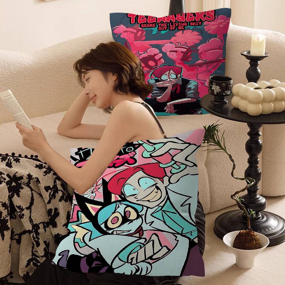 Popular Animation P-Psycho Cuties Cushion Cover Pillow Cover Decor Pillowcase Printed Cushion Case For Couch