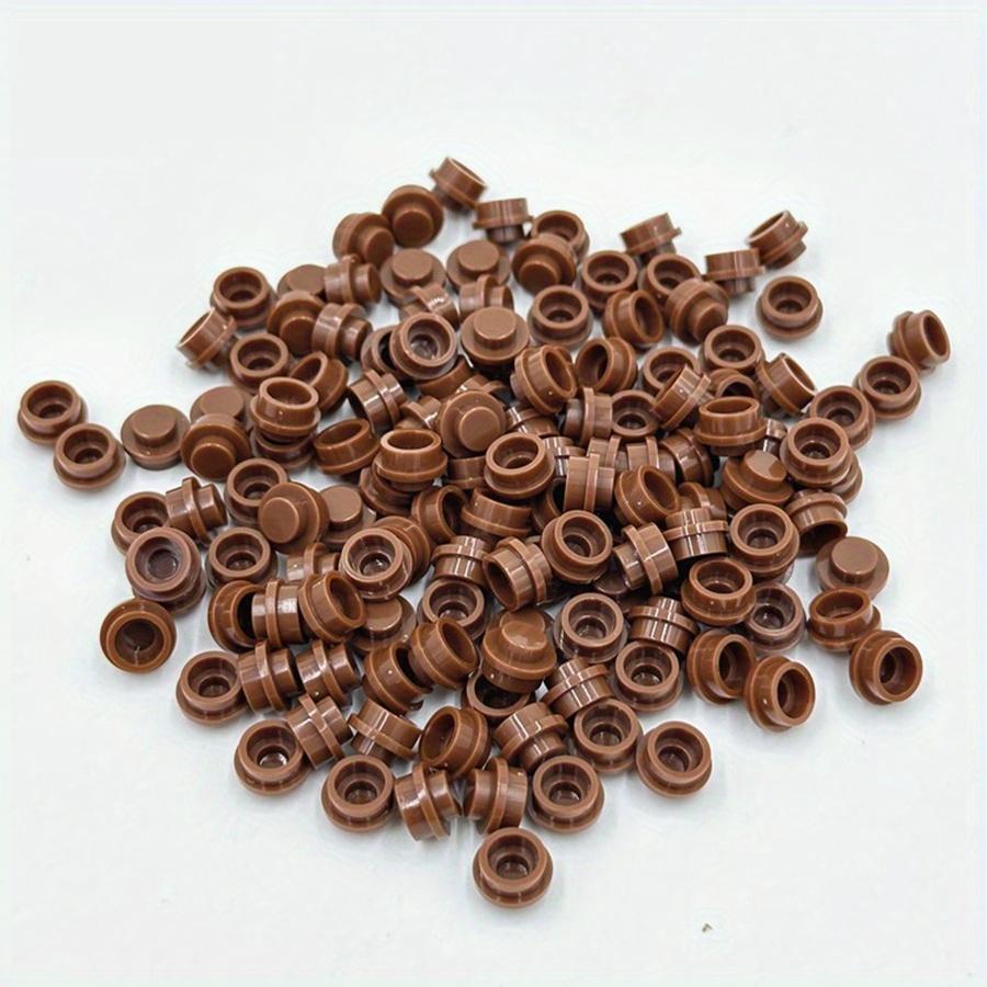 100pcs DIY Building Blocks 1x1 Round Plate Pixel Art Kit Brick Bulk Compatible 4073 Anime Figure Enlighten Gift for Children