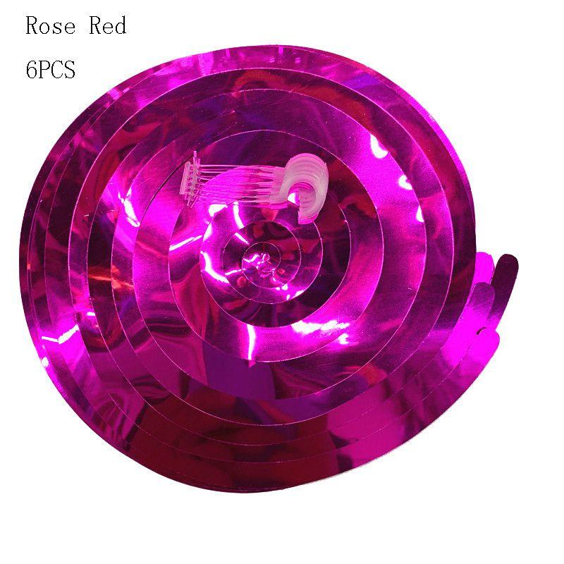 Multicolor Hanging 6pcs Spiral Swirls Birthday Wedding Party Decoration Ceiling