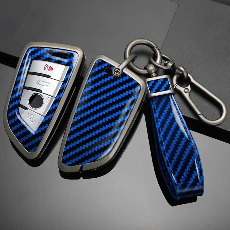 

Чехол для ключа автомобиля из углеродного волокна из цинкового сплава для BMW X1 X3 X4 X5 F15 X6 F16 G30 7 серии G11 F48 F39 520 525 f30 118i 218i 320i