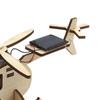 Solar Hubschraubermodell Holz Hubschrauber Spielzeug Puzzle Spielzeug Heimdekoration für Kinder