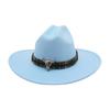 British Style Jazz Hat, Vacation Cowboy Hat, High-End Flat-Brimmed Travel Shooting Top Hat