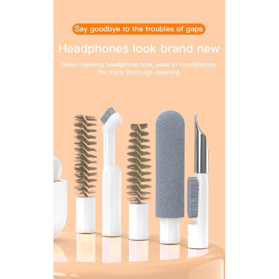 32-in-1 Multi-Functional Cleaning Kit for Electronics inlcuding Headphones,Mobile Phones,Computer,Monitor,Lens and etc, Compact and Portable Design,