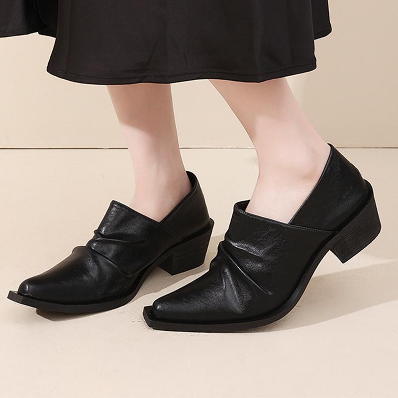 Fashion Pointed Toe Women Loafers Shoes Designer Office Leather Shoes Fashion Dress Summer 2025 Casual Walking Sport Zapatos De Mujer