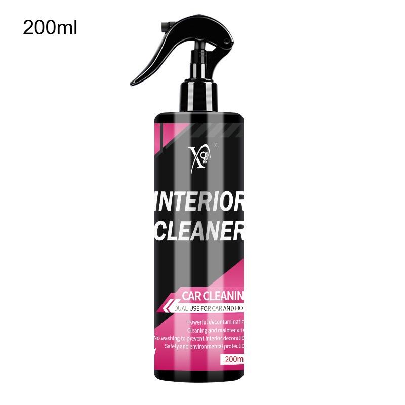 Spray Curățător Interior Mașină – Formulă Blândă & Proaspătă, Sigur pentru Bord, Scaune & Panouri Uși, Îndepărtează Murdăria & Petele 200ML black