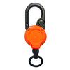 Retractable Keychain with Compass Steel Wire Carabiner Badge Reel Holder Clip Key Ring Heavy Duty Outdoor Camping Climbing Anti-lost Buckle