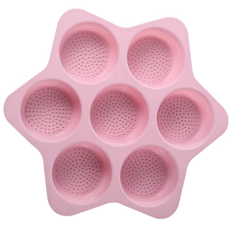 Hamburger Bread Baking Mold Food Grade Silicone Mold High Temperature Resistant Bread Baking Plate Non-stick Cake Bakeware Tool