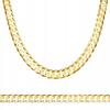 Złoty Łańcuszek Męski Pancerka 55 Cm Pełny Szeroki 6,1Mm 24G Srebro 925