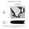 Trend SSS Genuine Goat Leather Bifold Wallet for Snake Print with Diamond Python White Men, Compact, Pattern,