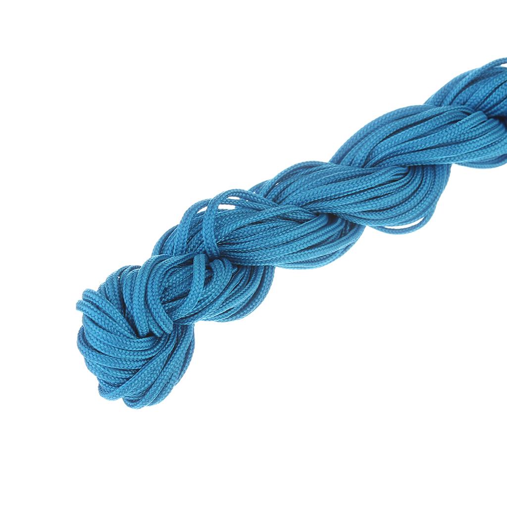 1/1.5mm Multicolor Nylon Cord Chinese Knot Thread Braided String for Jewelry Making Bracelet Tassels Beading Thread Supplies