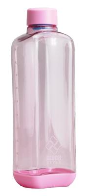 Perlenmetall-Wasserflasche, 1000 ml, direkt trinkbar, PC Aqua Bottle, Pink Block Style H-6040