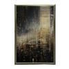 City Lights, Poster In Black And Gold City Lights, Poster In Black And Gold, 70X100 Cm, Unframed, Premium Canvas On Stretcher